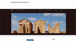 Desktop Screenshot of ancienthistoryarchaeology.com